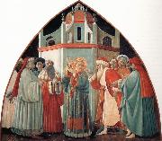 Fra Filippo Lippi The Prato Master,St Stephen Preaching to the Pharisees oil on canvas